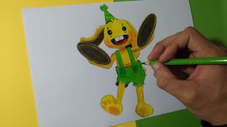 Cómo dibujar a BUNZO BUNNY | Poppy Playtime Chapter 2 | H...