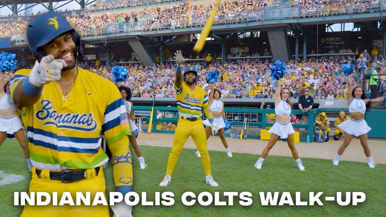 Indianapolis Colts Cheerleaders WalkUp Dance! The Savannah Bananas YouTube
