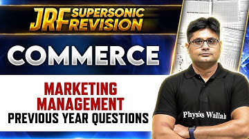 UGC NET 2024 : Marketing Management - PYQs for UGC NET 2024 Commerce | UGC NET by Saurabh Puri sir