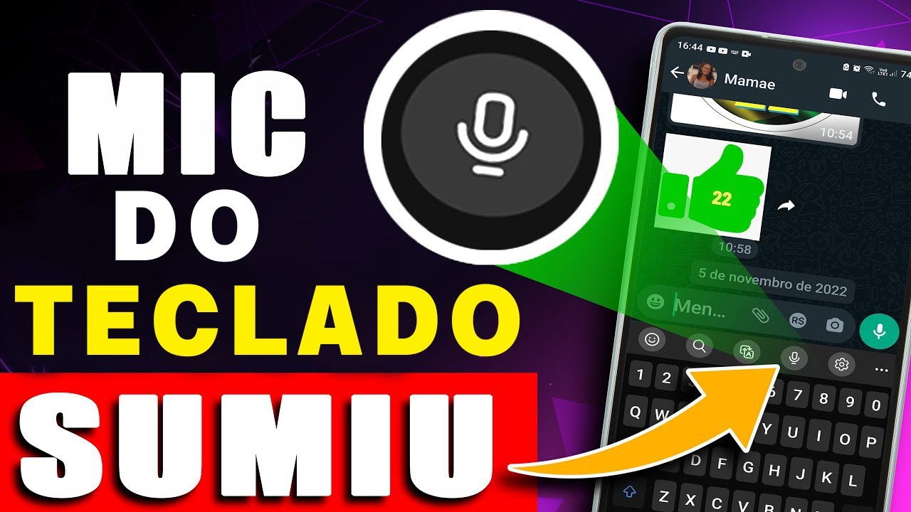 Microfone do teclado para digitar por voz sumiu Samsung S20 FE - YouTube