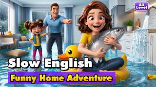 What Started The House Flood? | Simple English Listening Practice (A1–A2 Level)