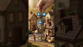 The Giant Hand Restored the Tiny Town’s Signal 📡✨