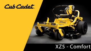 Comfort features video of the XZ5 Ultima zero-turn from Cub Cadet