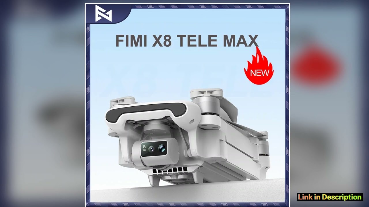 FIMI X8 TELE MAX Drone 4K Professional HDR 48MP 3Axis Gimbal Camera Drone Professional GPS 20KM RC