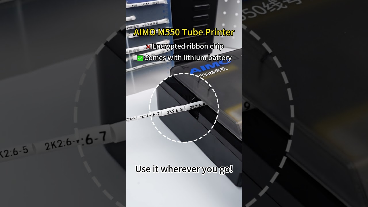 Engineer’s first choice! Use M550 tube printer where you go!