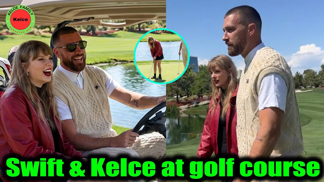 Taylor Swift & Fiancé Travis kelce spotted playing golf in Los Angeles after Golden Globe Awards