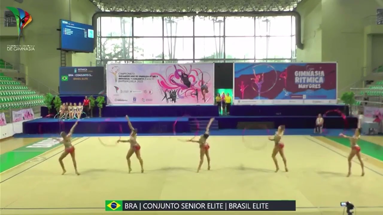 Conjunto do Brasil é 6º no Mundial de Ginástica Rítmica e vai às