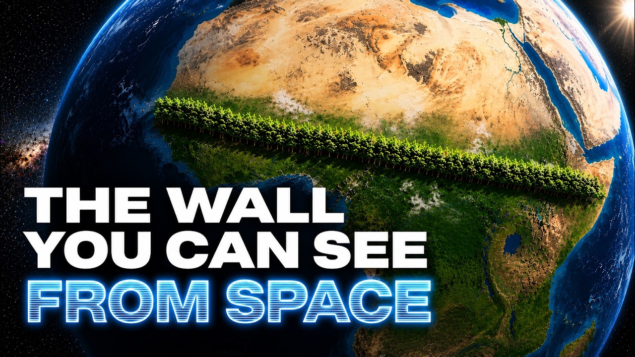 Watch on YouTube: Africa Is Growing a Wall You Can See From Space