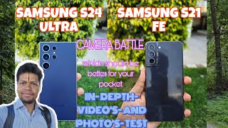 SAMSUNG GALAXY S24 ULTRA VS S21 FE CAMERA TEST,  HOW BETTER THE S24 ULTRA IS! #samsung #cameratest