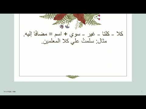 إعراب الاسم الواقع بعد كلا كلتا غير سوي