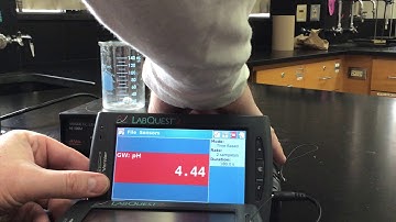 Setting up pH probe wirelessly with LabQuest 2 for acid base titrations