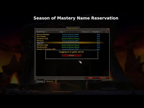 How to login to WoW Season of Mastery