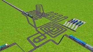 All Realstic Diesel locomotive Train Crossing At Bumpy Forked Lines Risky Railroad Track || #trains  screenshot 3
