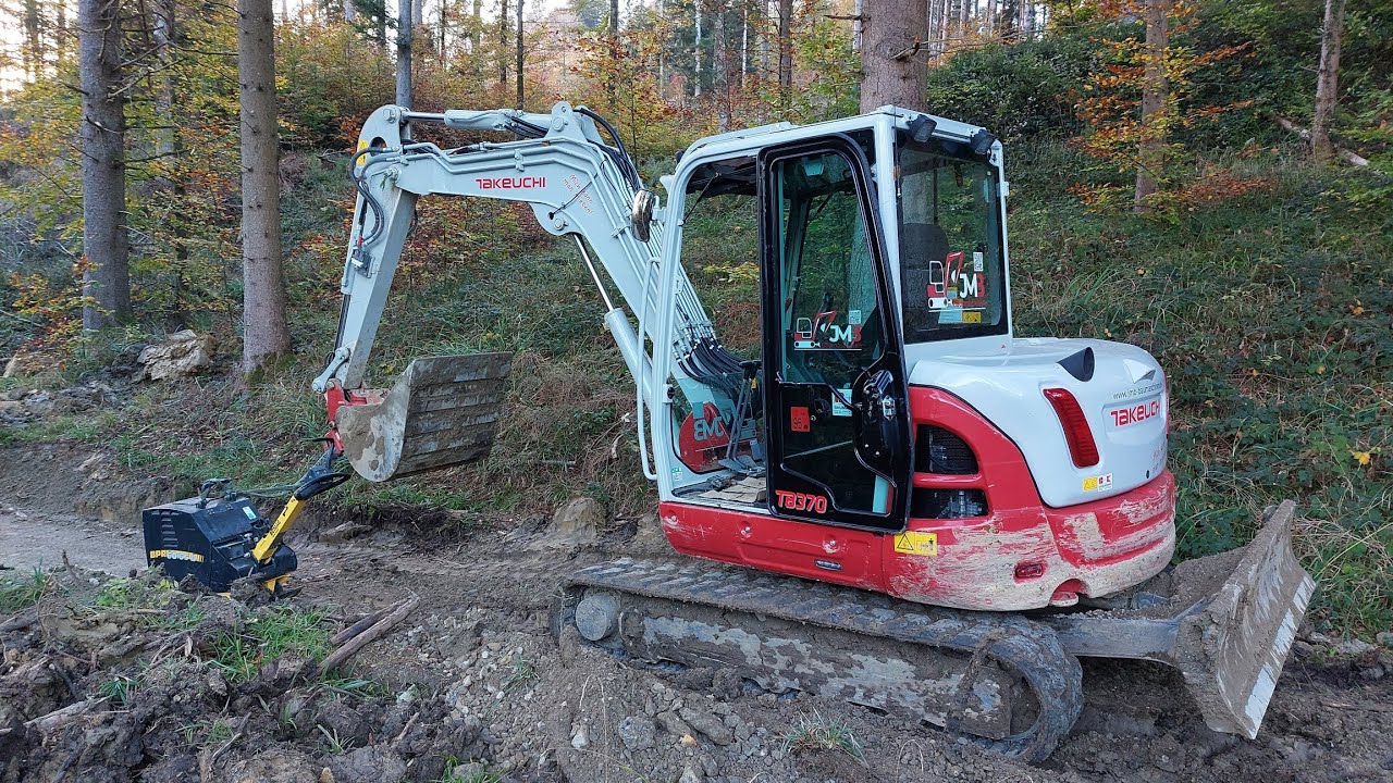 Takeuchi TL8 - Baugrube verfüllen, Burgstetten, 2024. #2 #takeuchi #skidsteer