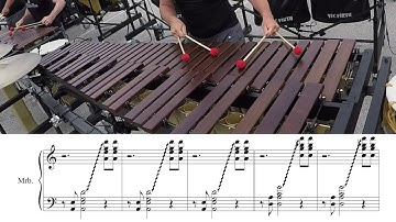 2018 Boston Crusaders Marimba - LEARN THE MUSIC to "Marimba Spiritual"