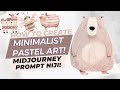 How to Create a Minimalist Folk Pastel Art | Advantages of Using RAW Mode in MidJourney Niji