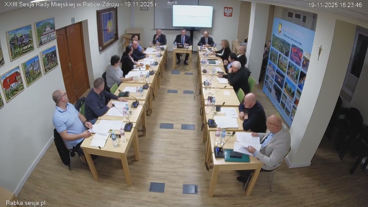 XXIII Sesja Rady Miejskiej w Rabce Zdroju   19.11.2025
