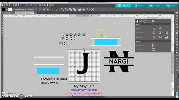 How to make a split letter monogram alphabet
