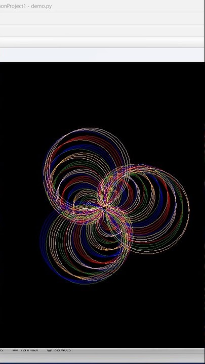 TRI CIRCULAR - GEOMETRIC PATTERN ️ Shape Turtle Graphics in Python # ...