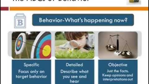 The ABCs of Behavior