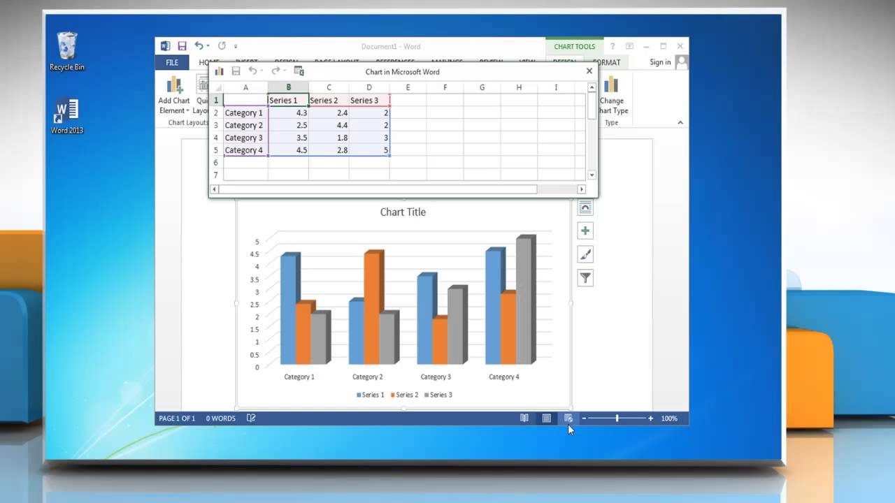 How To Draw A Chart In Word