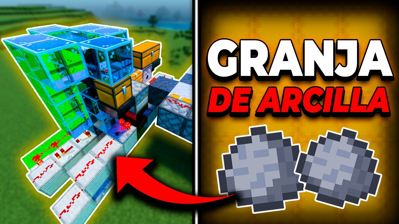como hacer una GRANJA de ARCILLA (facil) en Minecraft Bedrock 1.21 - Pacheco GM