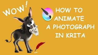 Krita 5.0 - How to animate a photograph - Step by Step screenshot 2