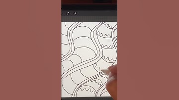 😲Doodle with Me Wavy lines #procreate #applepencil