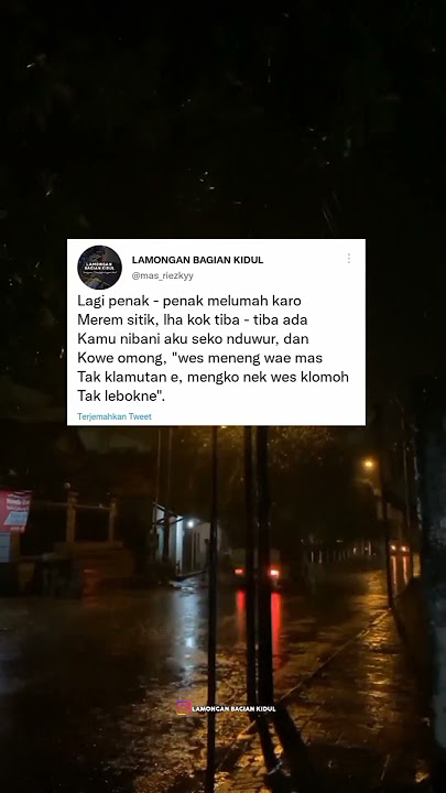 WES MENENG WAE TAK KLAMUTANE MAS || ENGKO NAK WES KLOMOH TAK LEBOKNE