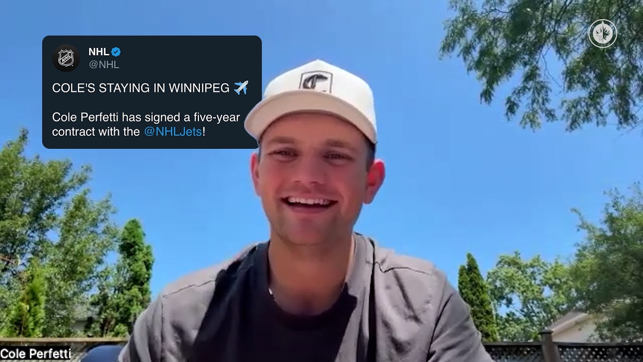 Cole Perfetti REACTS to his new five-year extension
