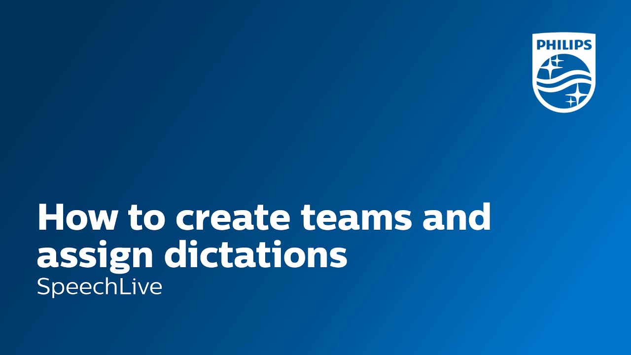 How To Create Teams And Assign Dictations In SpeechLive YouTube How To Create Teams And Assign Dictations In SpeechLive YouTube