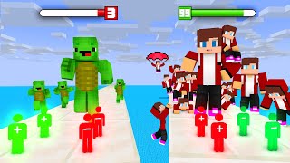 JJ vs Mikey in Clone Army Rush Game - Maizen Minecraft Animation