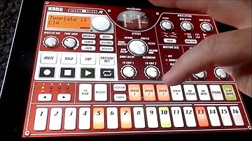 Korg Electribe on the Ipad - demo and tutorial