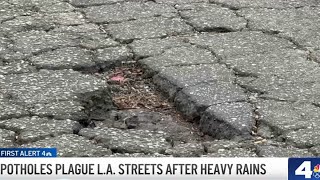 Storms worsen pothole problem across LA streets
