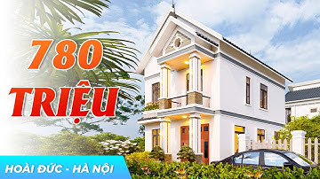 Mê Mẩn Mẫu Biệt Thự 2 Tầng Mái Thái 780 TRIỆU Mặt Tiền 8m Rộng Rãi Tại Hoài Đức Hà Nội