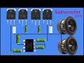 How to make Subwoofer Bass Amplifier with Transistor, DIY Subwoofer Bass with B688 &D718 Transistor