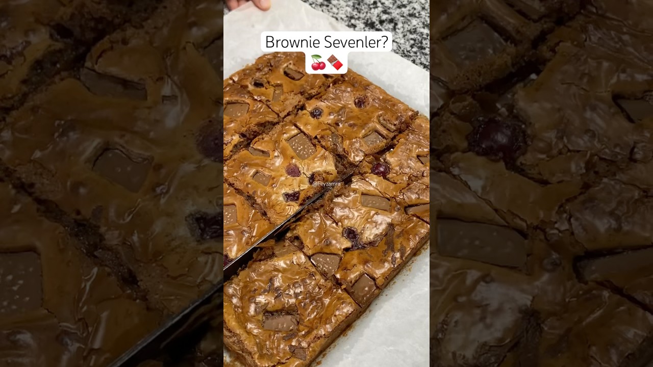 Vişneli Brownie tarifi yorumlarda! #keşfet #youtubeshorts #food #yemek #brownie #keşfetbeniöneçıkar
