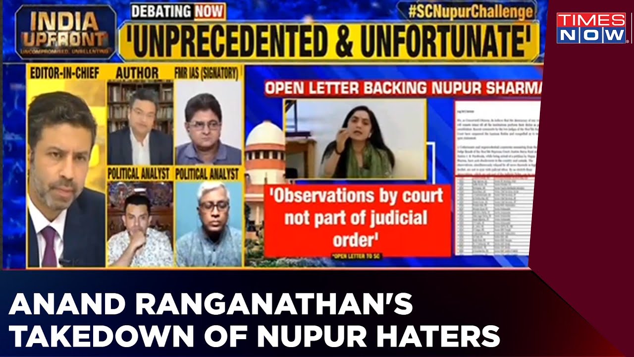 Anand Ranganathan Points Out Hypocrisy Of Not Questioning SC, But Scapegoating Nupur Sharma | News