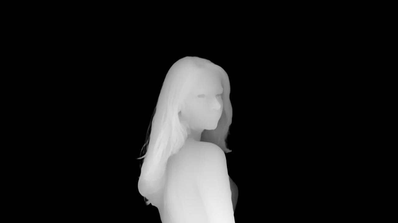 Depth Map with python & vtk package - Beautiful Girl 4 with Points ...
