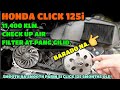 HONDA CLICK 125i / 11,400 KLM / CHECK UP AIR FILTER AT  PANG GILID.