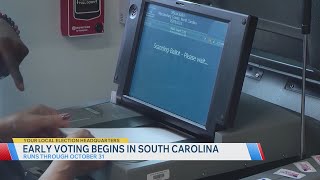 Early voting begins Monday in South Carolina