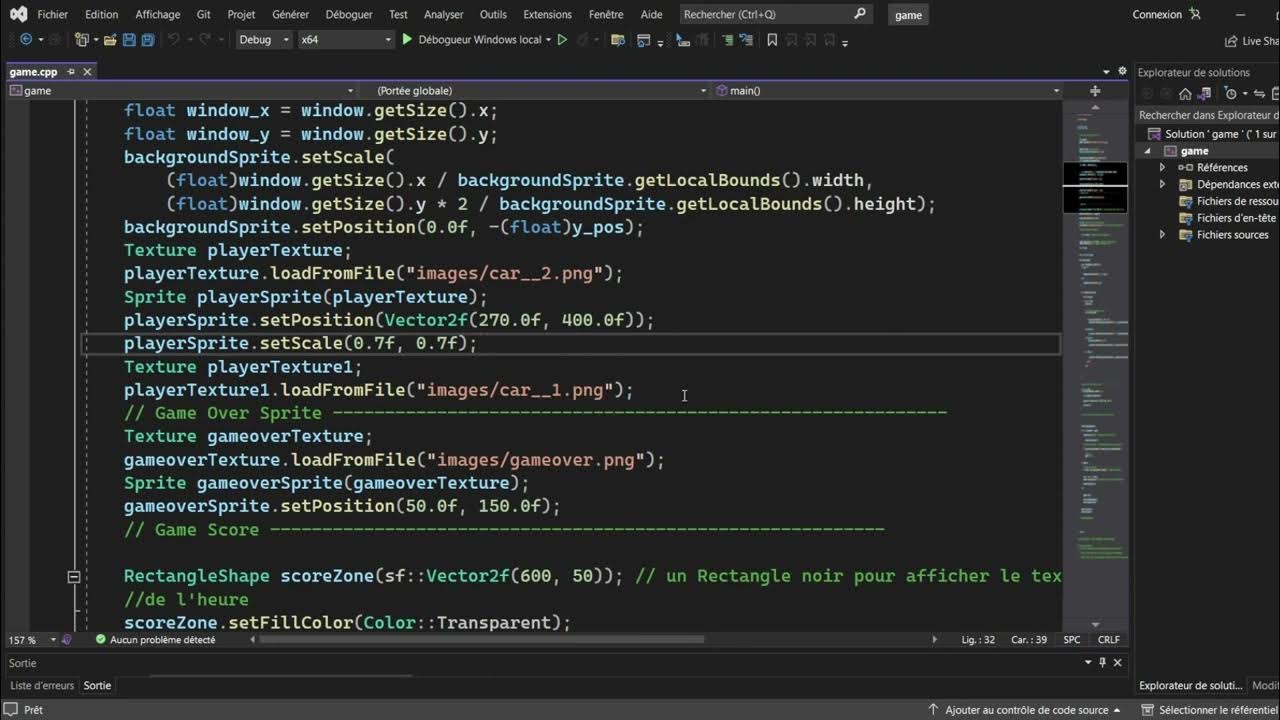 Mini-jeux en C++ "Car Game" - YouTube