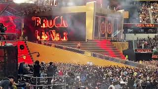 The Beast Brock Lesnar Vs Omos At Wwe Wm39 At Sofi Stadium In Laboth Entrances