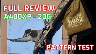 Beretta A400 Xtreme Plus 20 Gauge  Full Review and Pattern Test (Muller Choke , Boss Shotshells)