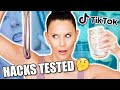 Testing VIRAL TikTok MAKEUP HACKS ...