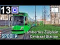 Cabinerit Tram 13 (Amsterdam) | Lambertus Zijlplein - Centraal Station (Tram Driver&#39;s POV)