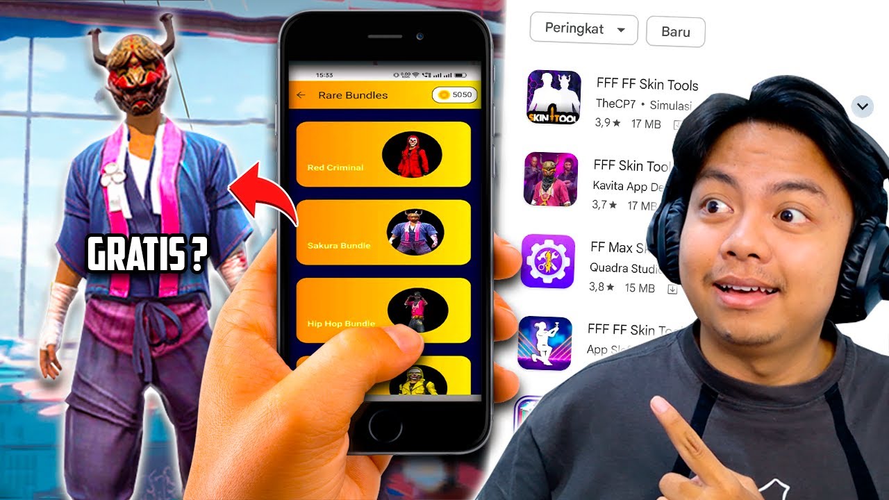 GUA COBA APK TERLARANG BUNDLE & SKIN LANGKA GRATIS DI PLAYSTORE! APAKAH BENERAN BISA? 😰