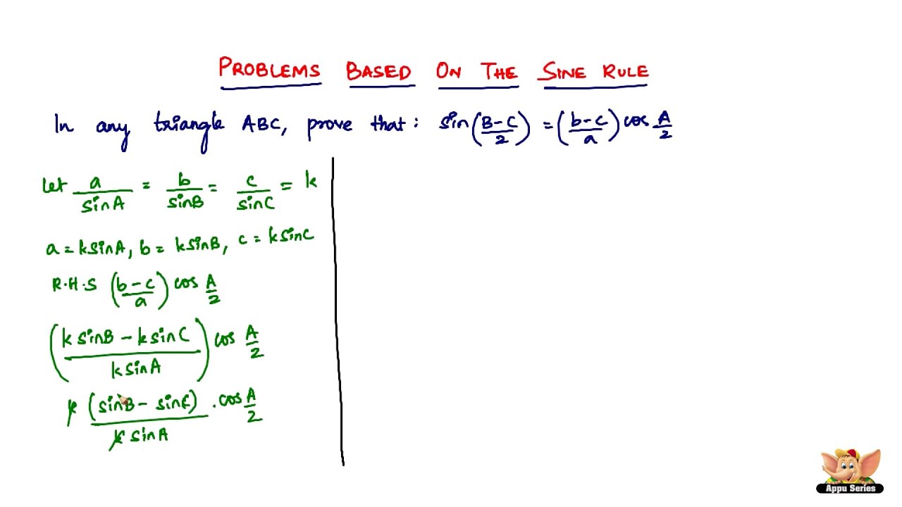How to solve problems based on the sine rule? - VOL. 4/5 - YouTube