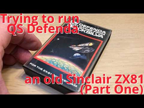 Trying to run QS Defenda Sinclair ZX81 - Broken keyboard - YouTube