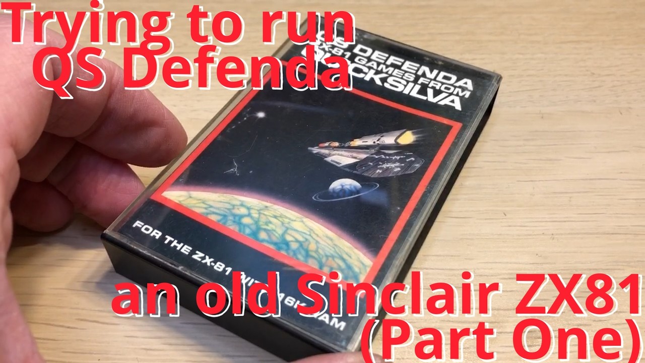 なくなく Trying to run QS Defenda Sinclair ZX81 - Broken keyboard - YouTube